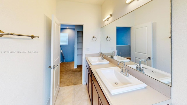 24362 SW 117th Path, Homestead, FL 33032 - bathroom with a sink, tile patterned floors, and double vanity