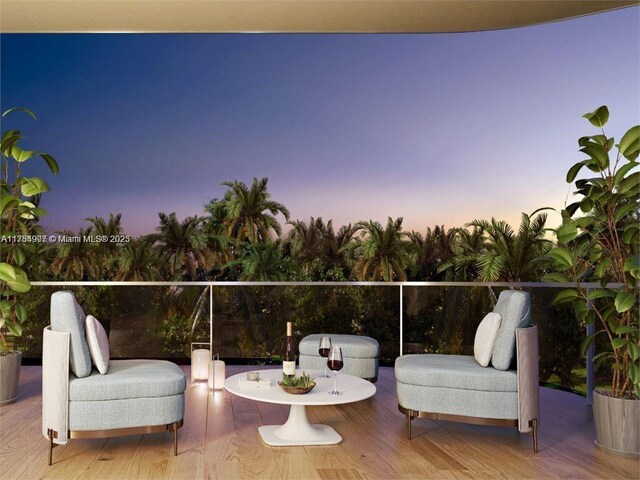 304 Ocean Dr Unit 302, Miami Beach, FL 33139 - view of balcony at dusk