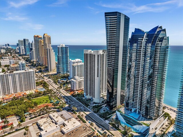 17201 Collins Ave Unit 704, Sunny Isles Beach, FL 33160 - pool featuring a water view and fence