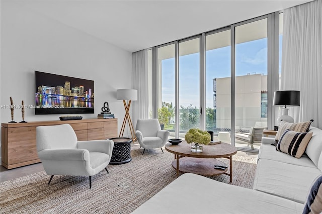 650 NE 32nd St Unit Bh6, Miami, FL 33137 - living area with floor to ceiling windows