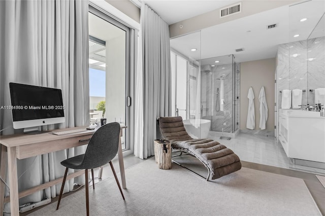 650 NE 32nd St Unit Bh6, Miami, FL 33137 - office area featuring recessed lighting