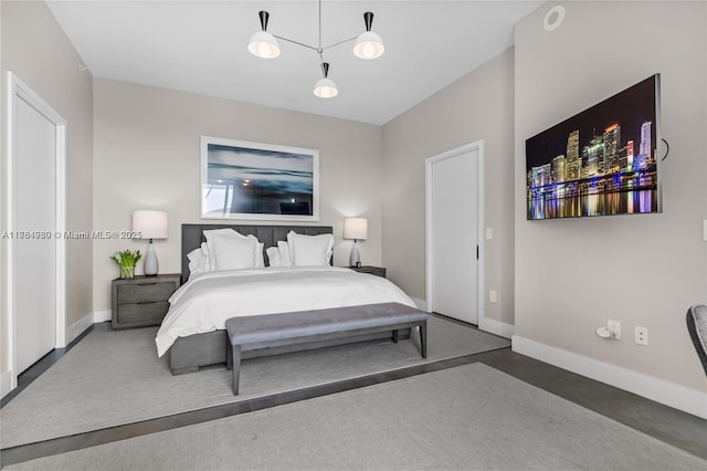 650 NE 32nd St Unit Bh6, Miami, FL 33137 - bedroom with baseboards and finished concrete flooring