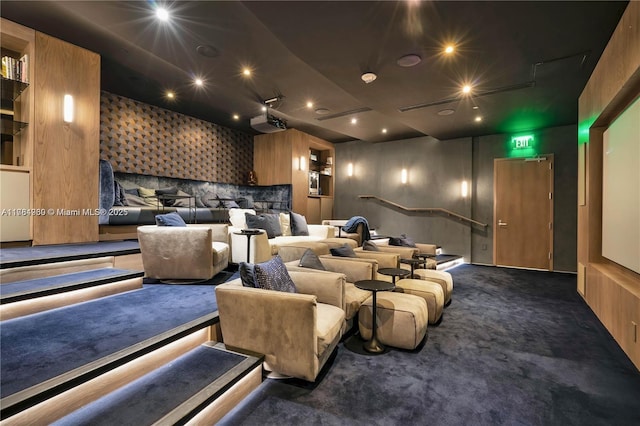 650 NE 32nd St Unit Bh6, Miami, FL 33137 - view of carpeted home theater