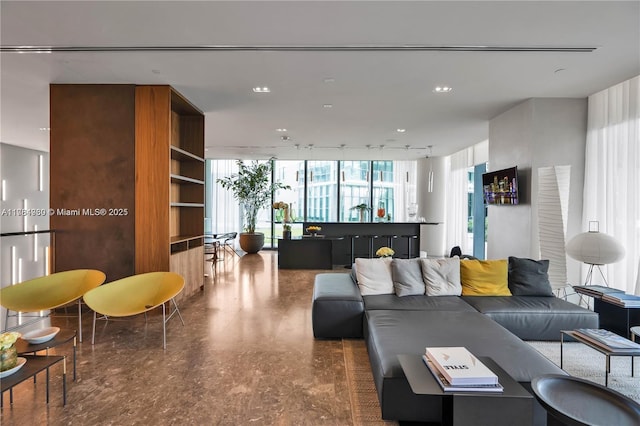 650 NE 32nd St Unit Bh6, Miami, FL 33137 - living room with recessed lighting