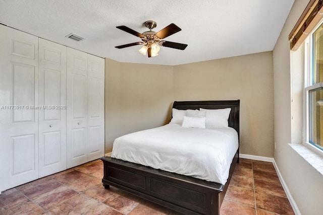 16519 SW 54th Ct, Miramar, FL 33027 - bedroom featuring a closet and a ceiling fan