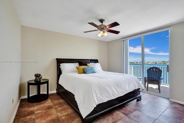 16519 SW 54th Ct, Miramar, FL 33027 - bedroom featuring access to exterior, a ceiling fan, and floor to ceiling windows