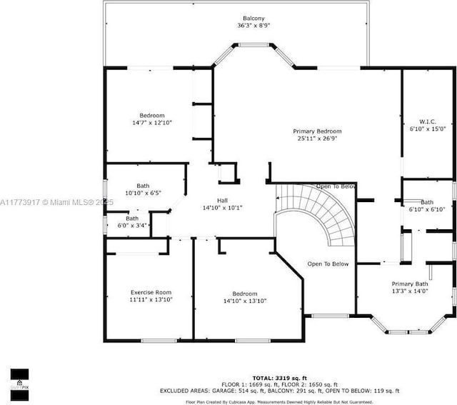 16519 SW 54th Ct, Miramar, FL 33027 - floor plan / room layout