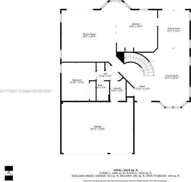 16519 SW 54th Ct, Miramar, FL 33027 - view of property floor plan