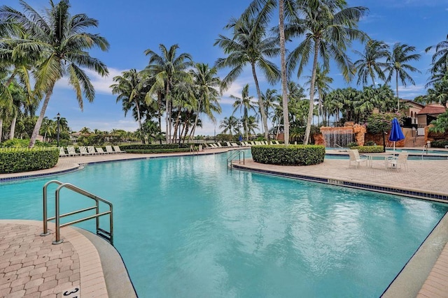 16519 SW 54th Ct, Miramar, FL 33027 - community pool featuring a patio