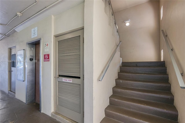 view of staircase