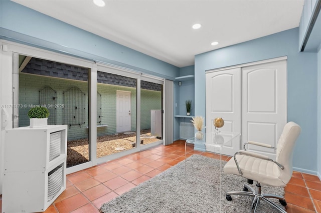 5721 Bayberry Ln, Tamarac, FL 33319 - office space featuring light tile patterned floors and recessed lighting