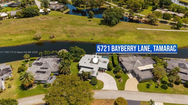 5721 Bayberry Ln, Tamarac, FL 33319 - aerial view of residential area with a nearby body of water