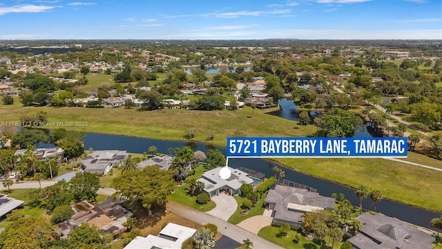 5721 Bayberry Ln, Tamarac, FL 33319 - aerial view of residential area with a nearby body of water