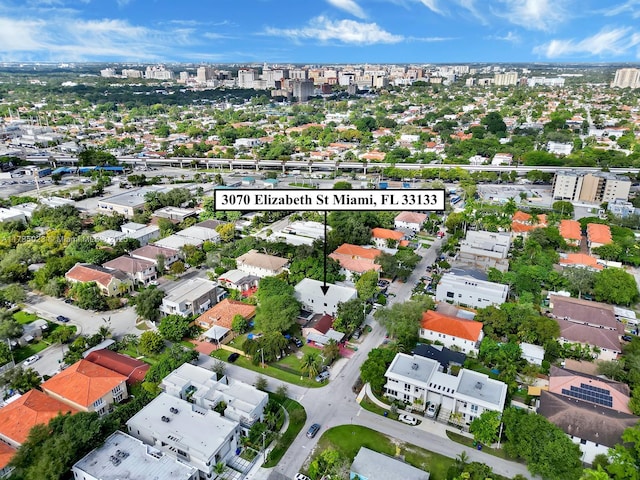 3070 Elizabeth St Unit 3070, Coconut Grove, FL 33133 - aerial view of property and surrounding area with nearby urban area