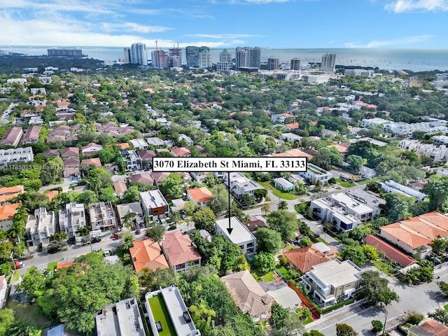 3070 Elizabeth St Unit 3070, Coconut Grove, FL 33133 - aerial view of property's location featuring a large body of water and nearby urban area
