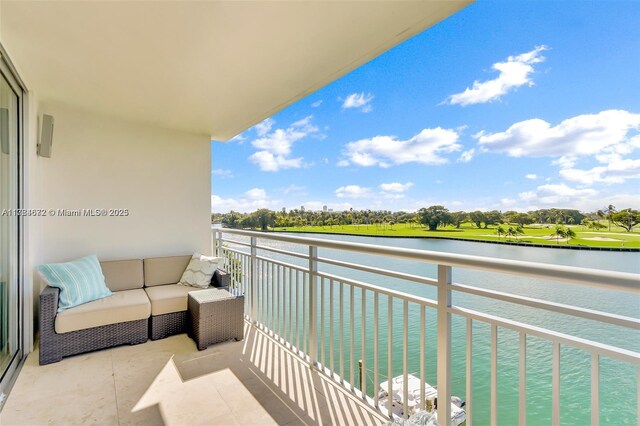 9250 W Bay Harbor Dr Unit 5C, Bay Harbor Islands, FL 33154 - balcony featuring a water view