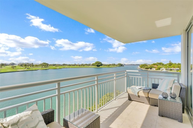 9250 W Bay Harbor Dr Unit 5C, Bay Harbor Islands, FL 33154 - balcony with a water view