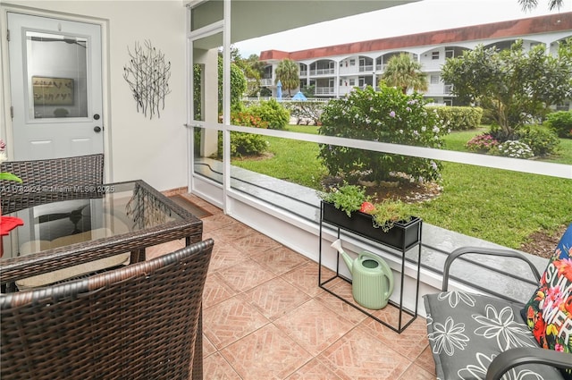 581 Blue Heron Dr Unit 112-B, Hallandale Beach, FL 33009 - view of sunroom