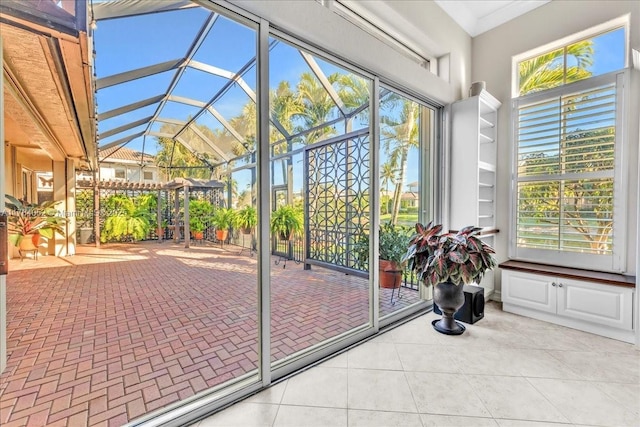 12580 NW 76th St, Parkland, FL 33076 - unfurnished sunroom with lofted ceiling