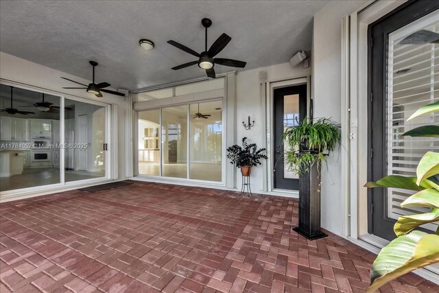 12580 NW 76th St, Parkland, FL 33076 - view of patio / terrace with ceiling fan