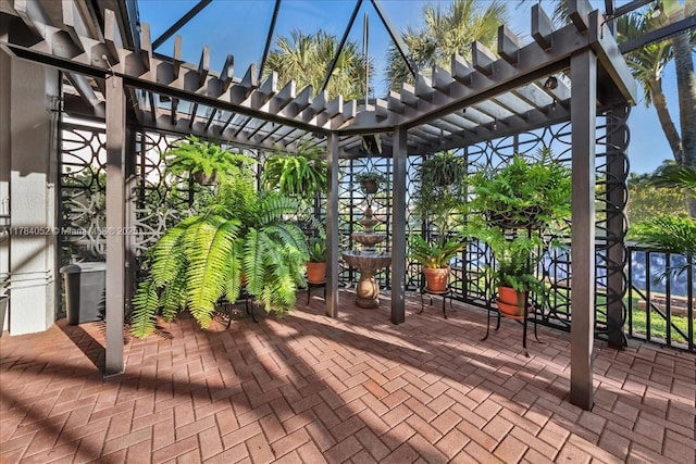12580 NW 76th St, Parkland, FL 33076 - view of patio with a pergola