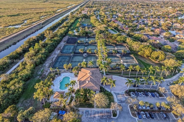 12580 NW 76th St, Parkland, FL 33076 - bird's eye view of a pool