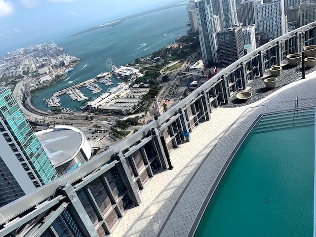 851 NE 1st Ave Unit 3002, Miami, FL 33132 - view of pool featuring a water view and a city view