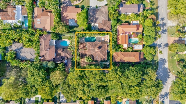 1511 Alegriano Ave, Coral Gables, FL 33146 - birds eye view of property with a residential view