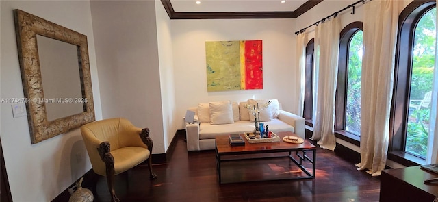 1511 Alegriano Ave, Coral Gables, FL 33146 - interior space with a wealth of natural light, crown molding, and wood finished floors
