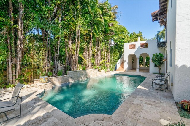 1511 Alegriano Ave, Coral Gables, FL 33146 - view of pool featuring a patio area and a fenced in pool