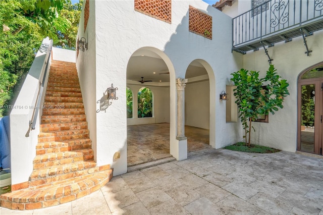 1511 Alegriano Ave, Coral Gables, FL 33146 - view of patio featuring a balcony