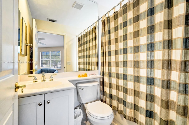 1951 NW 167th Ter, Pembroke Pines, FL 33028 - full bath featuring toilet, a shower with curtain, vanity, and visible vents