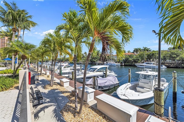 90 Edgewater Dr Unit 624, Coral Gables, FL 33133 - view of dock with a water view