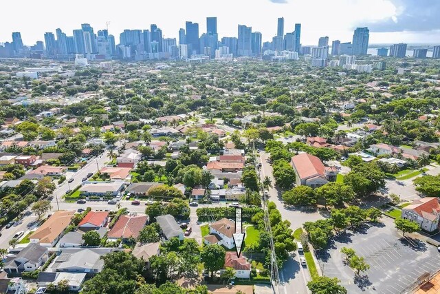 birds eye view of property featuring a view of city