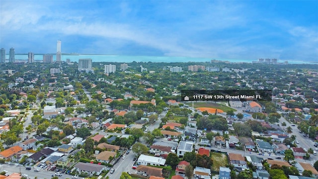 bird's eye view featuring a view of city