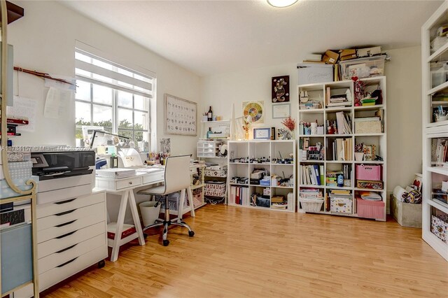 4322 Fox Ridge Dr, Weston, FL 33331 - office area featuring wood finished floors