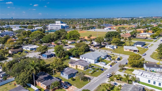 bird's eye view with a residential view