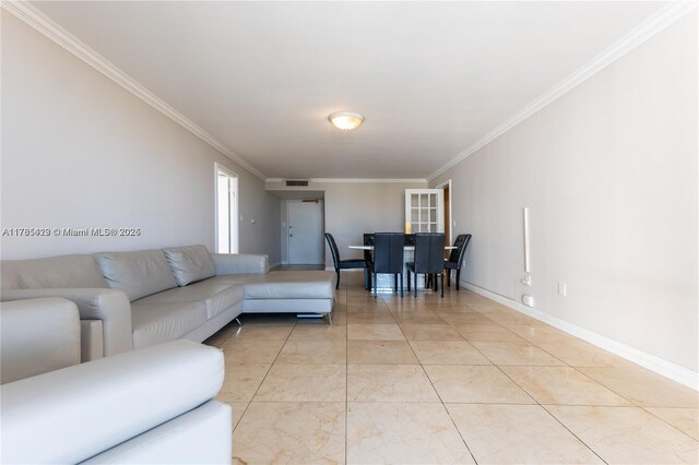 18011 Biscayne Blvd Unit 902, Aventura, FL 33160 - living area with ornamental molding and baseboards