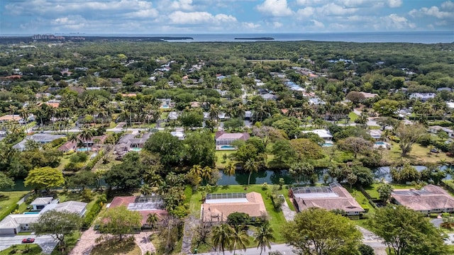 15801 SW 77th Ct, Palmetto Bay, FL 33157 - aerial view of property and surrounding area featuring a nearby body of water and nearby suburban area