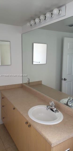 1919 Van Buren St Unit 520A, Hollywood, FL 33020 - bathroom featuring vanity and tile patterned flooring