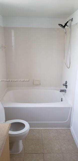 1919 Van Buren St Unit 520A, Hollywood, FL 33020 - full bathroom with vanity, tub / shower combination, and tile patterned flooring
