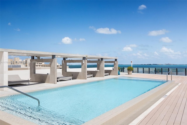 3581 E Glencoe St Unit 309, Miami, FL 33133 - community pool with a water view