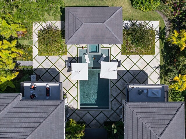 8825 SW 64th Ct, Pinecrest, FL 33156 - aerial view of property and surrounding area