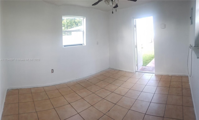 3130 SW 65th Ave, Miami, FL 33155 - unfurnished room with light tile patterned floors and a ceiling fan