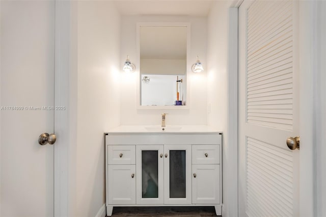 bathroom featuring vanity