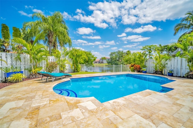 13473 NW 5th Ct, Plantation, FL 33325 - view of pool with a fenced in pool, a patio, and a fenced backyard