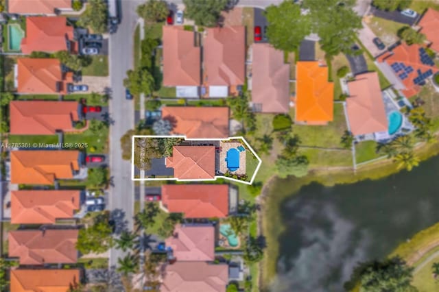 13473 NW 5th Ct, Plantation, FL 33325 - bird's eye view featuring a residential view and a water view