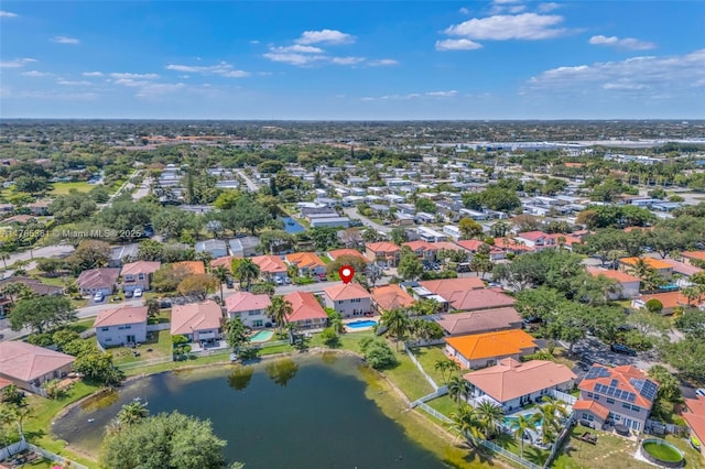 13473 NW 5th Ct, Plantation, FL 33325 - drone / aerial view with a residential view and a water view
