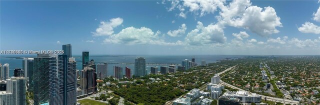 1133 SW 2nd Ave Unit 3814, Miami, FL 33130 - drone / aerial view featuring a view of city and a water view