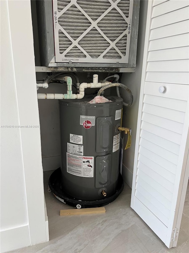 utilities featuring water heater